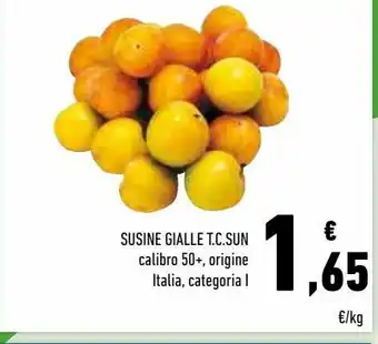 Conad Superstore Susine gialle t.c sun offerta