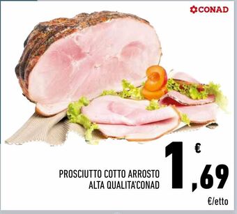 Prosciutto cotto arrosto alta qualita' conad