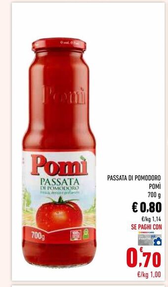 Conad Superstore Passata di pomodoro pomì 700 g offerta