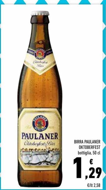 Conad Superstore Birra paulaner oktoberfest 50 cl offerta