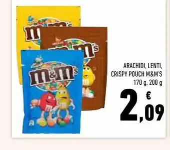 Conad Superstore Arachidi, lenti, crispy pouch m&m's offerta