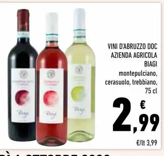 Conad Superstore Vini d'abruzzo doc azienda agricola biagi offerta