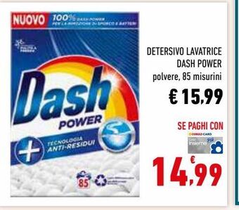 Conad Superstore Detersivo lavatrice dash power offerta