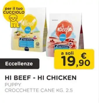 Hi Beef - Hi Chicken Puppy Crocchette Cane kg. 2.5