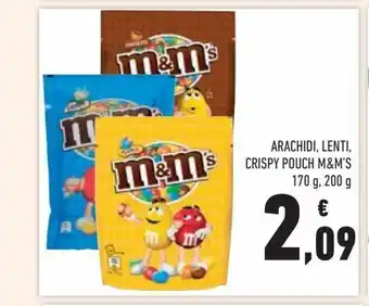 Conad Arachidi, lenti, crispy pouch m&m's offerta