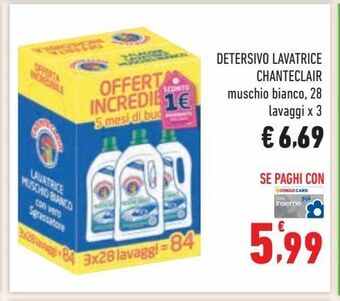 Conad Detersivo lavatrice chanteclair offerta