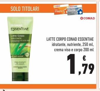 Conad Latte corpo conad essentiae offerta