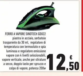 Conad Ferro a vapore sinotech gd022 offerta