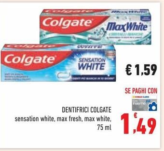 Conad Dentifricio colgate offerta
