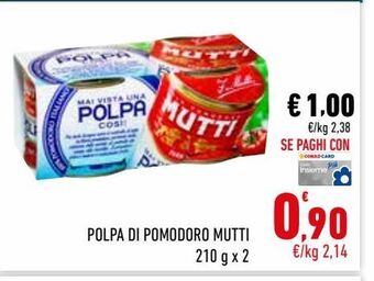 Conad City Polpa di pomodoro mutti offerta