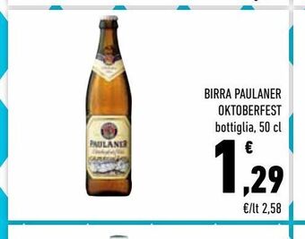 Conad City Birra paulaner oktoberfest offerta