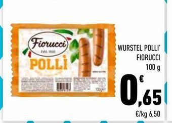 Wurstel pollì fiorucci