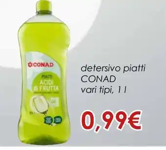 Conad Superstore Detersivo per piatti conad vari tipi 1 l offerta