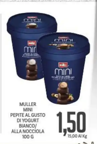 Supermercati Piccolo Muller Mini Pepite Al Gusto Di Yogurt Bianco/ Alla Nociola 100 g offerta