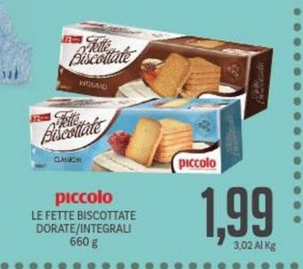 Piccolo Le Fette Biscottate Dorate/ Integrali 660 g