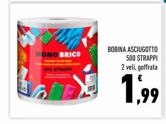 Bobina asciugotto 500 strappi