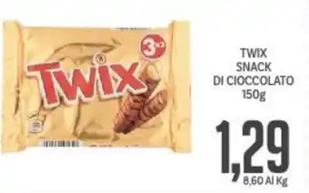 Supermercati Piccolo Twix Snack Di Cioccolato 150 g offerta
