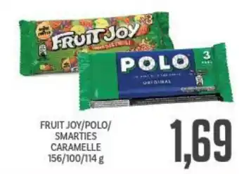 Supermercati Piccolo Fruit Joy/Polo/Smarties Caramelle 156/100/114 g offerta