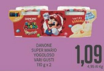 Supermercati Piccolo Danone Super Mario Yogoloso Vari Gusti 110 g x 2 offerta