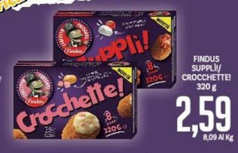 Supermercati Piccolo Findus Supplì! / Crocchette! 320 g offerta