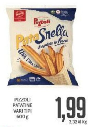 Supermercati Piccolo Pizzoli Patatine Vari Tipi 600 g offerta