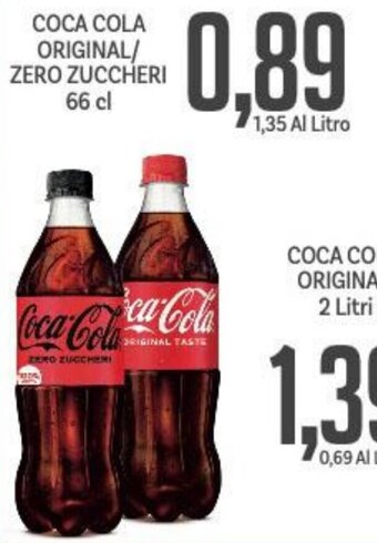 Supermercati Piccolo Coca Cola Original / Zero Zuccheri 66 cl offerta