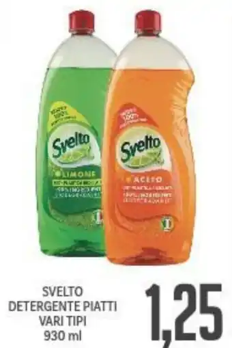 Supermercati Piccolo Svelto Detergente Piatti Vari Tipi 930 ml offerta