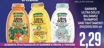 Supermercati Piccolo Garnier Ultra Dolce Balsamo/Shampoo Vari Trattamenti 250/200/300 ml offerta
