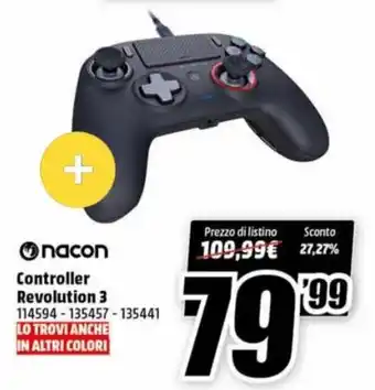 MediaWorld Nacon Controller Revolution 3 offerta