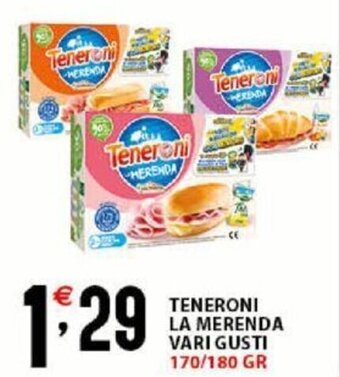 Sisa Teneroni La Merenda Vari Gusti 170/180 gr offerta