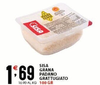 Sisa Sisa Grana Padano Grattugiato 100 gr offerta