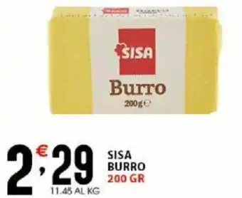 Sisa Sisa Burro 200 gr offerta