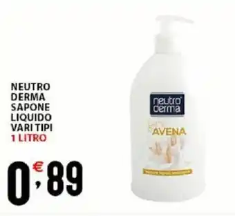 Sisa Nuetro Derma Sapone Liquido Vari Tipi 1 Litro offerta