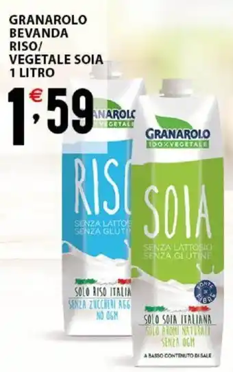 Sisa Granarolo Bevanda Riso/Vegetale Soia 1 Litro offerta
