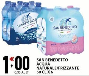 San Benedetto Acqua Naturale/Frizzante 50 cl x 6