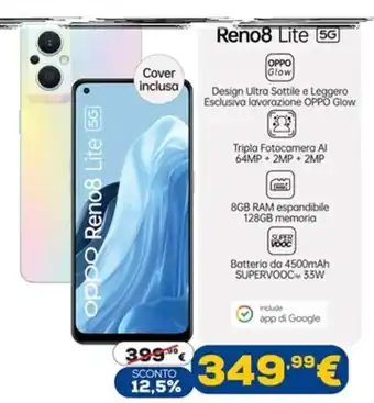 Euronics Oppo Reno 8 Lite 5G offerta