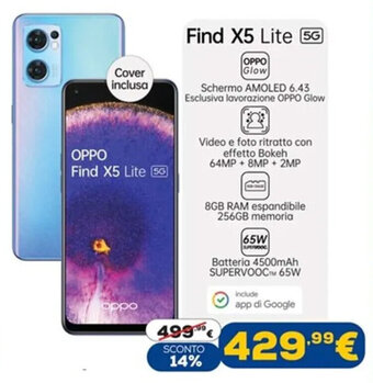 Euronics Oppo Find X5 Lite 5G offerta