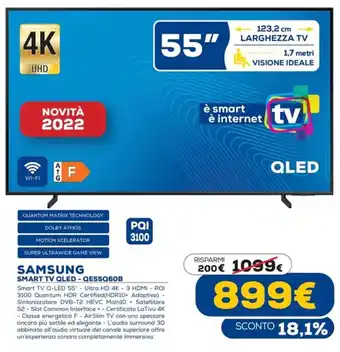 Euronics Samsung Smart TV OLED - QE55Q60B offerta