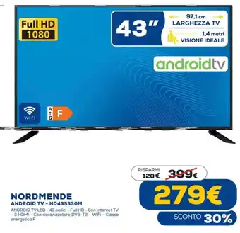 Euronics Nordmende Android TV - ND435330M offerta