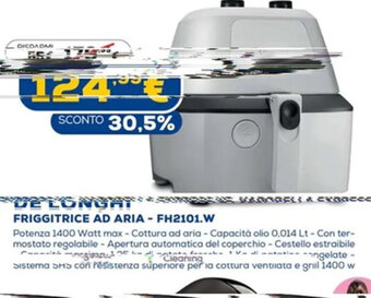 Euronics De Longhi Friggitrice Ad Aria - FH2101.W offerta