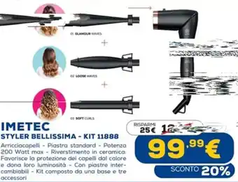 Euronics Imetec Styler Bellissima - Kit 11888 offerta