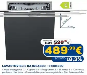 Euronics Smeg Lavastoviglie Da Incasso - ST 381CEU offerta