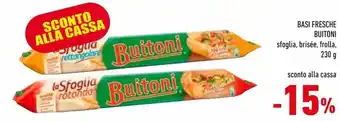 Conad City Buitoni Basi Fresche sfoglia, brisée, frolla 230 g offerta