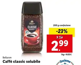 Lidl Bellarom Caffè classic solubile 200 g offerta