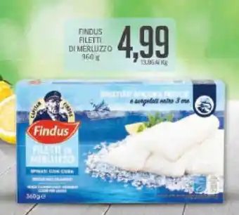 Supermercati Piccolo Findus Filleti di Merluzzo 360g offerta