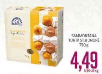 Supermercati Piccolo Sammontana Torta St.Honore 750g offerta