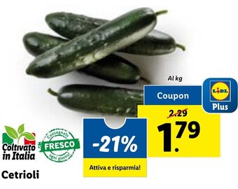 Lidl Cetrioli offerta