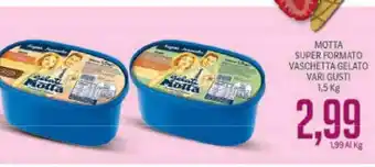 Supermercati Piccolo Motta Super Formato Vaschetta Gelato Vari Gusti offerta