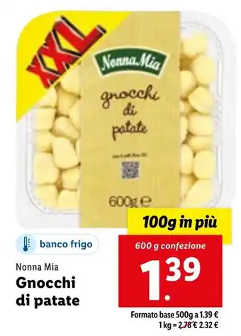 Lidl Nonna Mia Gnocchi di patate 600 g offerta