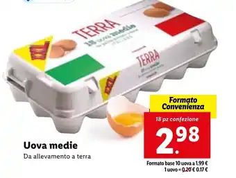 Lidl Uova medie 18 pz offerta